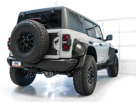 AWE Tuning 22-24 Ford Bronco Raptor 4WD Dual BashGuards Cat-Back SwitchPath Exhaust (sans embouts)