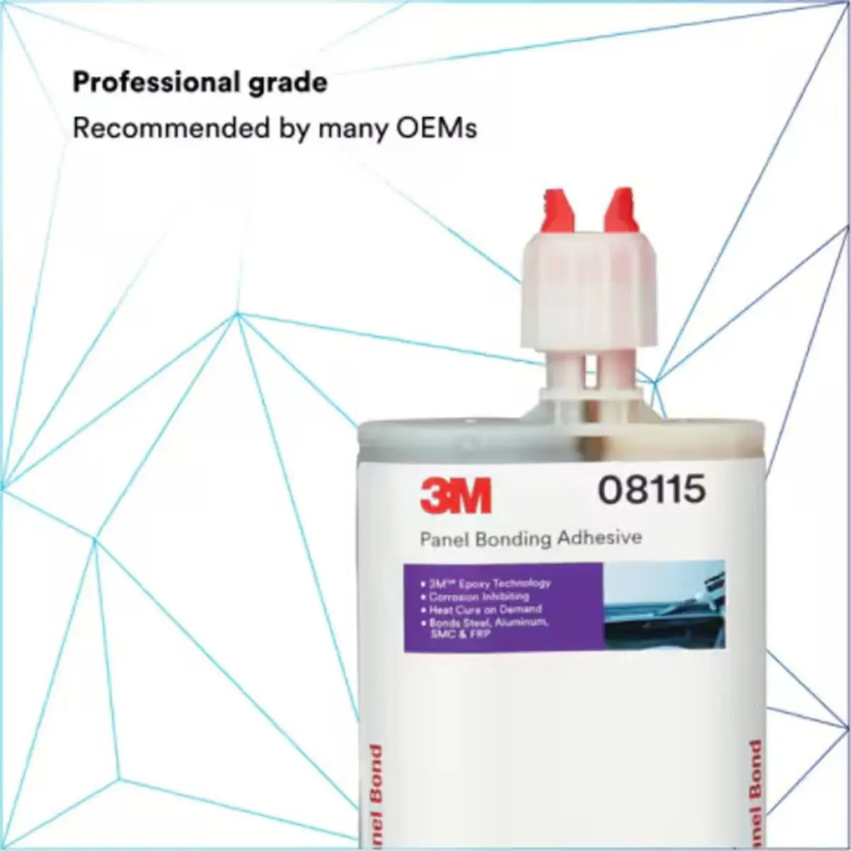 3M Panel Bonding Adhesive 08115 Two-Part Epoxy 200 mL Cartridge