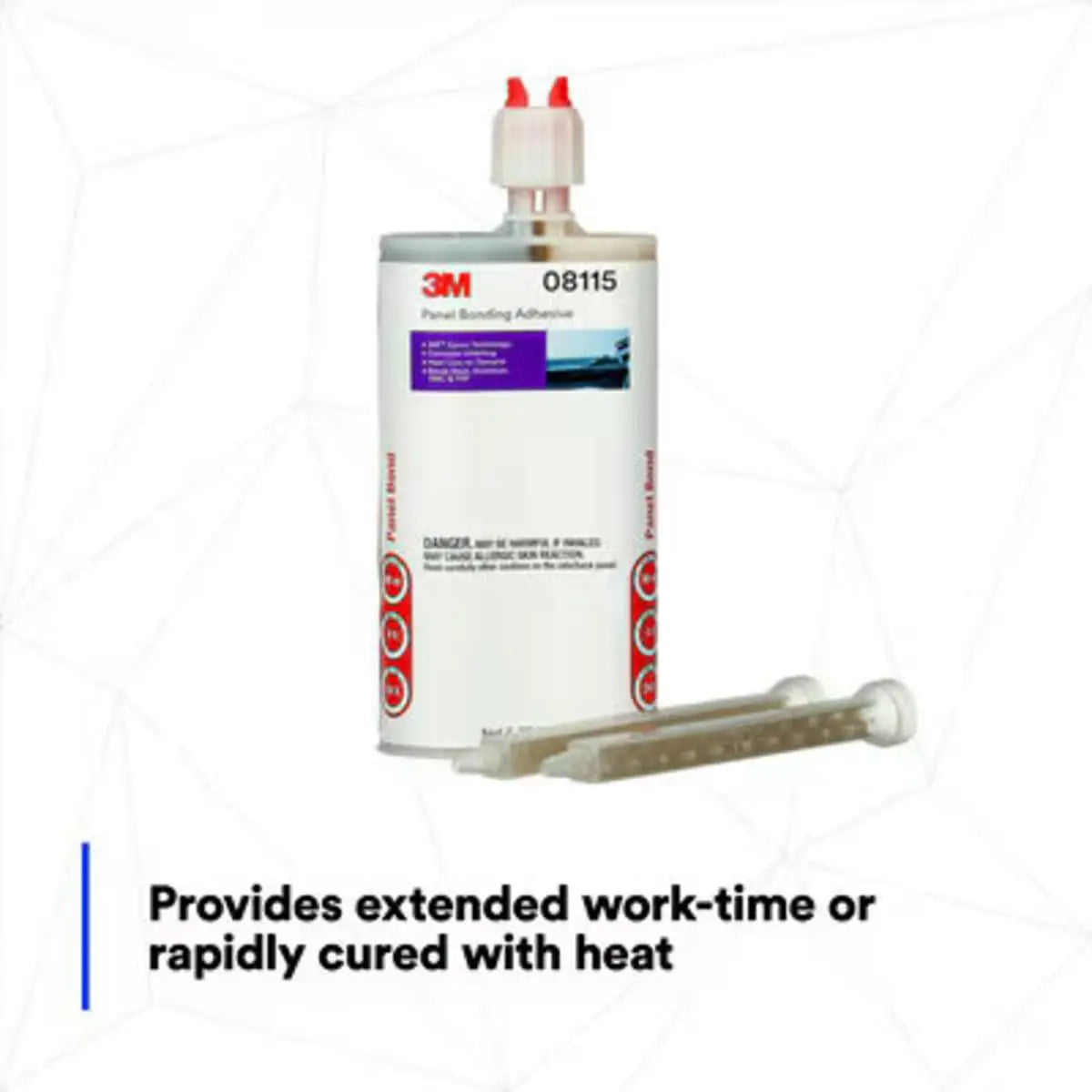 3M Panel Bonding Adhesive 08115 Two-Part Epoxy 200 mL Cartridge
