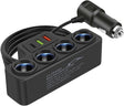 Multi-Function Car Charger Splitter – 4 Sockets, USB & PD Fast Charge TekShack