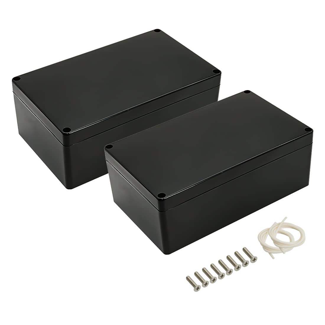Plastic Project Box 7.87" X 4.72" X 2.95" Black TekShack