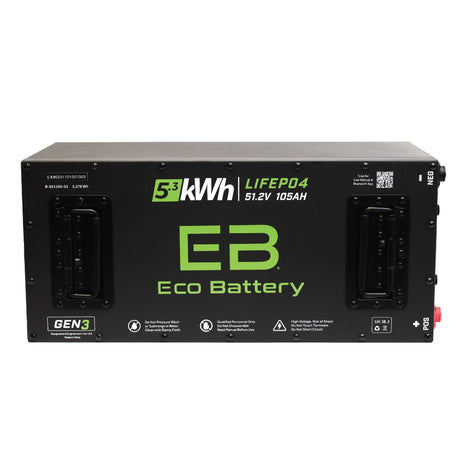 Eco Battery (48V) 51V 105AH Skinny Battery Bundle / EZGO TXT