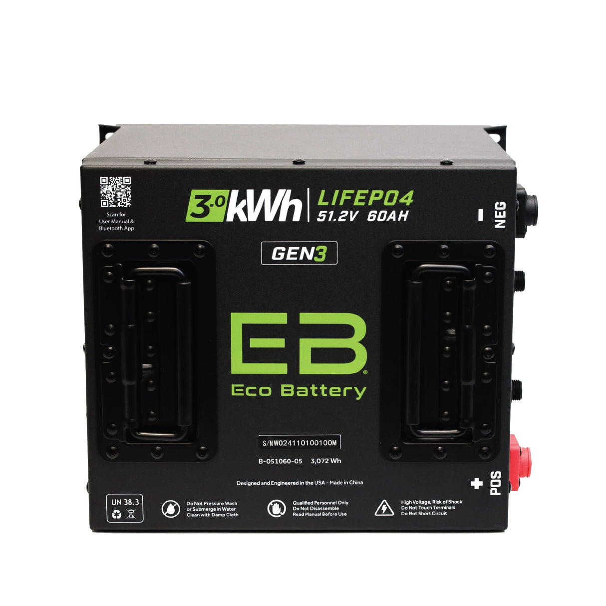 Eco Battery (48V) 51V 60AH Battery Bundle / Yamaha G1-G16