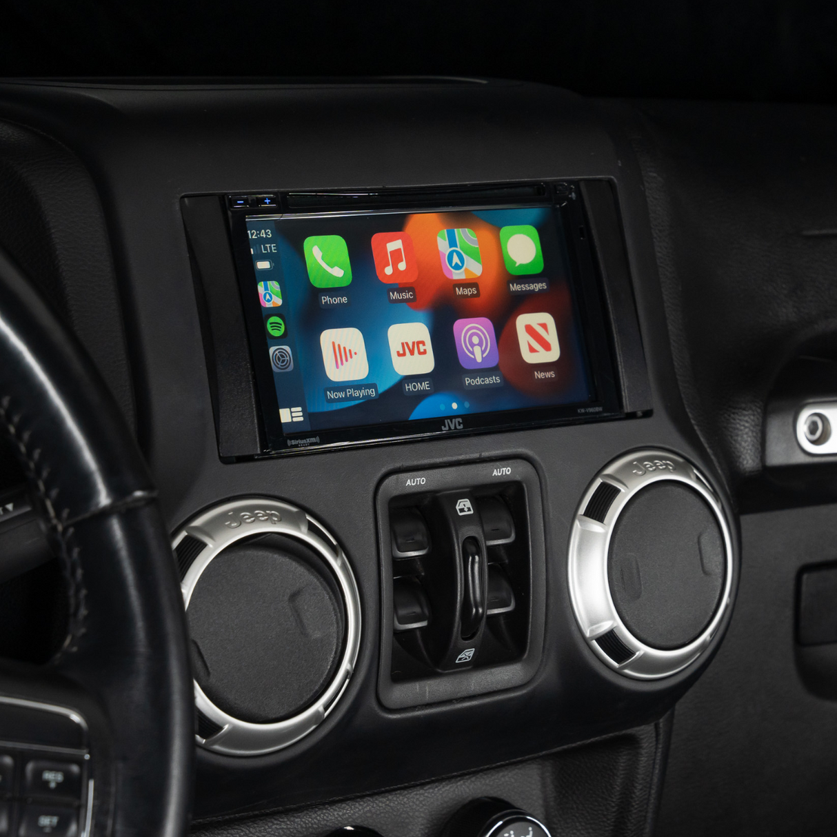 JVC KW-V960BW Plug and Play Bundle w/ CD & DVD | '07-'18 Jeep JK Wranglers