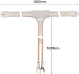 Bingfu FM Dipole Antenna 300Ω with 2-Pin Connector for Stereo Receivers Bingfu