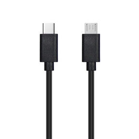 USB-C to Micro USB Cable, 3ft Black Data Transfer & Charging Cord TekShack