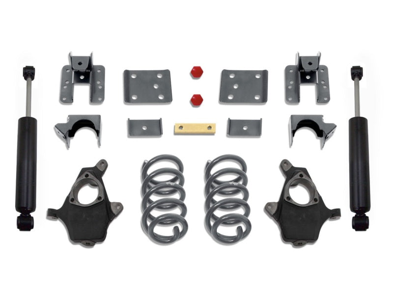 MaxTrac 14-16 GM C/K1500 2WD/4WD Cabine simple avec suspension en acier moulé. Kit d'abaissement 4 po/6 po