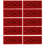 All Star Truck Parts Rectangular Stick On Reflector Red 2-Pack MTRF1301
