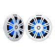 Kicker KM604WL 6.5" Marine Coaxial Speakers w/ RGB Lighting 4-Ohm (Pair) Kicker