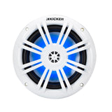 Kicker KM604WL 6.5" Marine Coaxial Speakers w/ RGB Lighting 4-Ohm (Pair) Kicker
