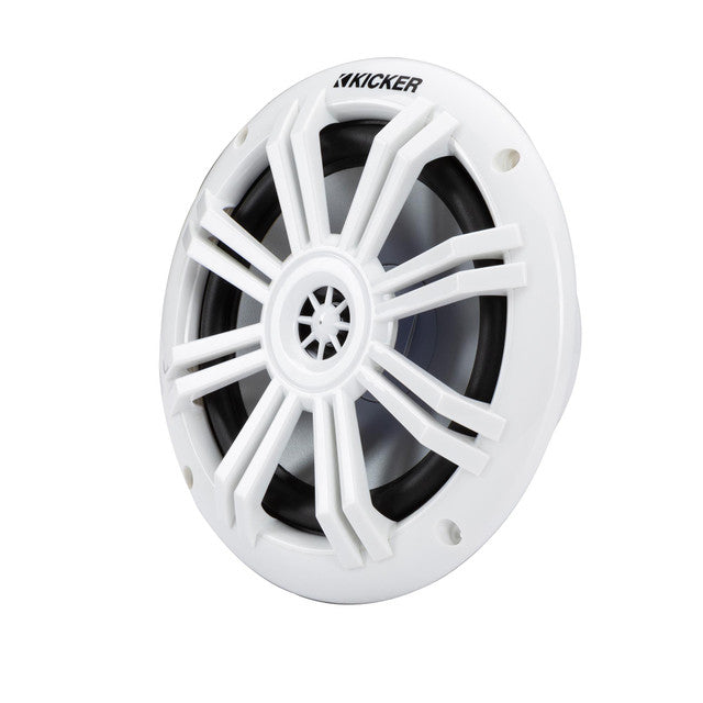 Kicker KM604WL 6.5" Marine Coaxial Speakers w/ RGB Lighting 4-Ohm (Pair) Kicker