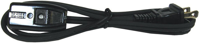 Woods® 0293 2-Foot HPN Replacement Mini Extension Cord (18/2), Black WoodsWire