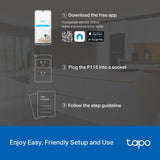 TP-Link Tapo P115 Smart Plug Wi-Fi Mini 4-Pack TekShack