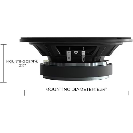 Orion CSH65 - 6.5" 200W RMS Slim Midrange Speakers (Pair) Orion