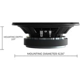 Orion CSH65 - 6.5" 200W RMS Slim Midrange Speakers (Pair) Orion