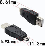 Male USB -> Male Mini USB Connector TekShack