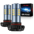 5202 PSX24W LED Fog Light Bulbs 6000K 4000LM White | 2 Bulbs Flashark