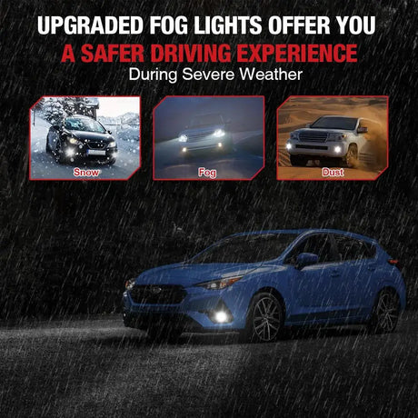5202 PSX24W LED Fog Light Bulbs 6000K 4000LM White | 2 Bulbs