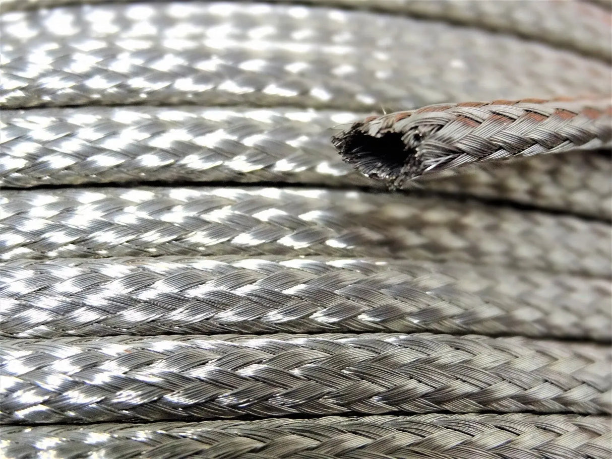 Tubular Braided Shield Tinned Copper Wire 1/4" Wide Ground Strap USA 20' FT AC/DC WIRE AND SUPPLY
