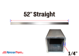 52 X 3 X 3" Straight Cross Member, 1/4" Wall, Structural Aluminum