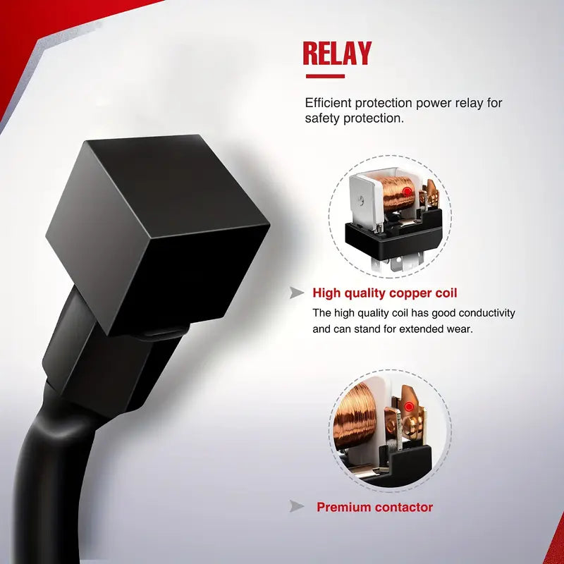 Relais de puissance à interrupteur marche/arrêt 12 V, fusible à lame pour feux tout-terrain 