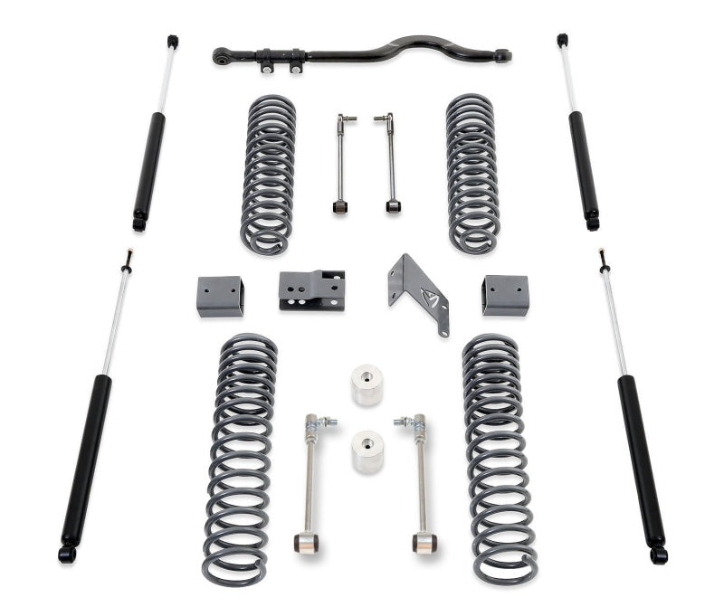 Kit de levage à ressort MaxTrac 07-18 Jeep Wrangler JK 4,5 po/4,5 po MaxPro avec barre de guidage et amortisseurs MaxTrac