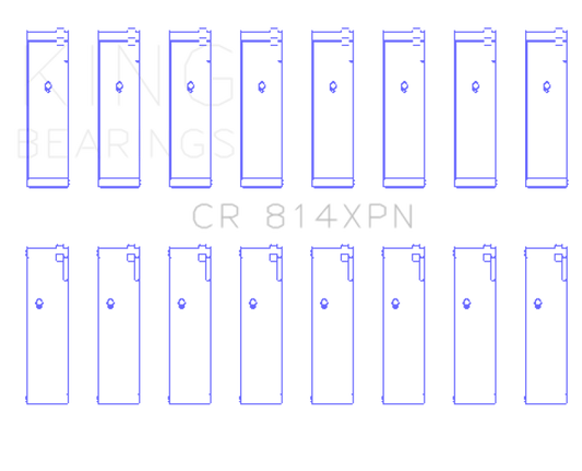 King Ford 351ci 5.8L 16V (Size STDX Oversized) Connecting Rod Bearing Set