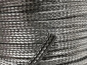 100 FEET 1/4 BRAIDED BRAID 304 STAINLESS EXPANDABLE SLEEVE WIRE HARNESS LOOM ACDC
