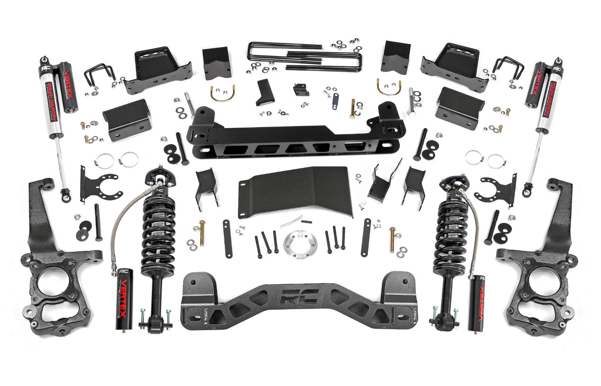 Rough Country 6 Inch Suspension Lift Kit Ford F-150 4WD 2015-2020 557-config