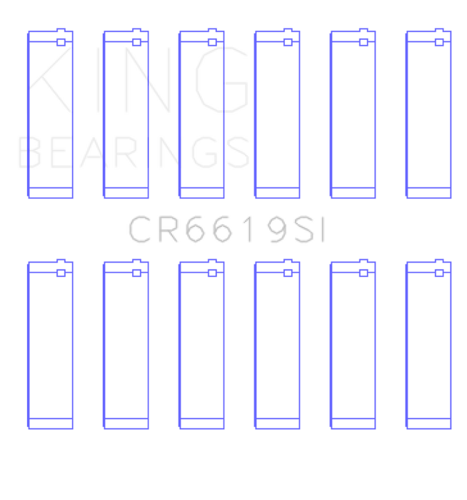 King Engine Bearings Ford V6 (Size +0.75mm) Connecting Rod Bearing Set