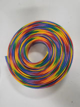 25 FT 3/4" RAINBOW PET EXPANDO SLEEVING BRAID AC/DC WIRE AND SUPPLY