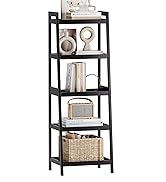 Foldable Bamboo Luggage Rack with Storage Shelf Walnut