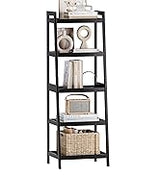 Foldable Bamboo Luggage Rack with Storage Shelf Walnut