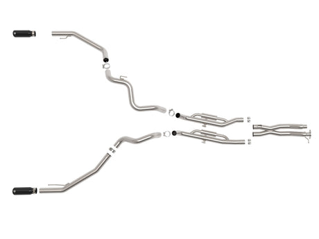 aFe Vulcan Series 3in 304SS Cat-Back Exhaust 24-25 Ford Ranger Raptor V6-3.0L (tt) w/ Black Tips