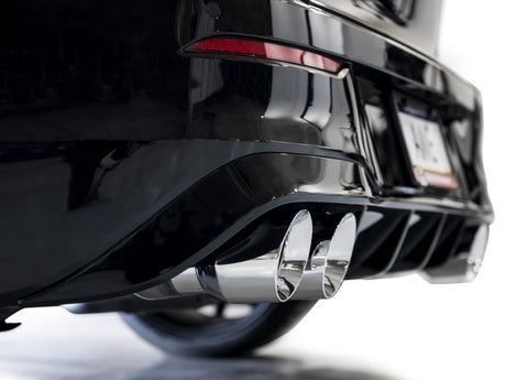 Échappement quadruple AWE MK8 pour Volkswagen Golf R 3 pouces Track Edition - Embouts chromés argentés