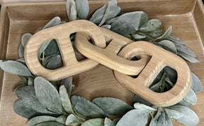 Decorative 13” wooden chain KB Decor & More