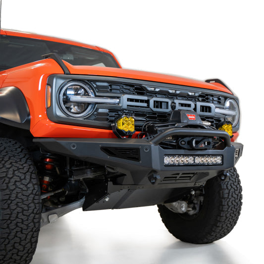 Addictive Desert Designs Raptor Rock Fighter Front Bumper with Universal Light Mounts | 2022+ Ford Bronco Raptor
