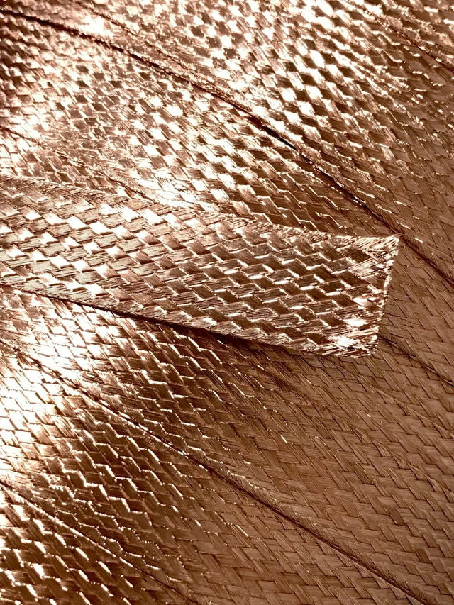 100 FEET 3/4" BRAIDED GROUND STRAP GROUNDING Bare Copper Flat Braid MADE IN USA ACDC