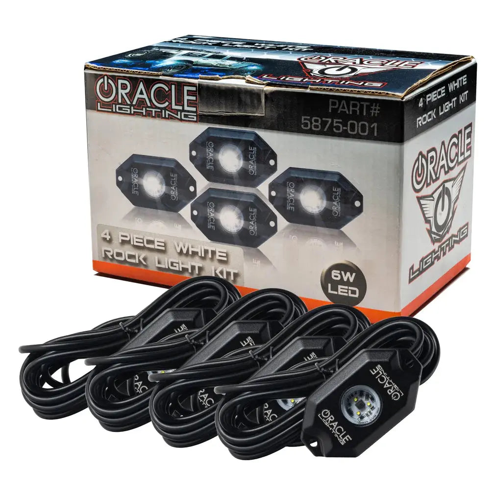 ORACLE LIGHTING WHITE UNDERBODY WHEEL WELL ROCK LIGHT KIT - 4 PIECE oracle