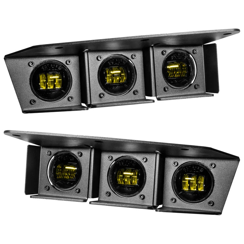 Oracle Lighting Triple LED Fog Light Kit (Steel Bumper) I '21- Current Ford Bronco