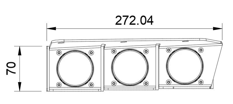 Oracle Lighting Triple LED Fog Light Kit (Steel Bumper) I '21- Current Ford Bronco
