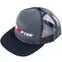 High Lifter Charcoal Black Logo Flat Bill 6-Panel Arch Trucker Snapback Hat