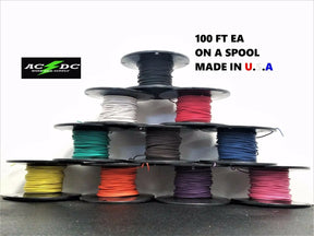 1000' AUTOMOTIVE WIRE 20 AWG HIGH TEMP TXL STRANDED WIRE 10 COLORS 100 FT EA ACDCWIREANDSUPPLY