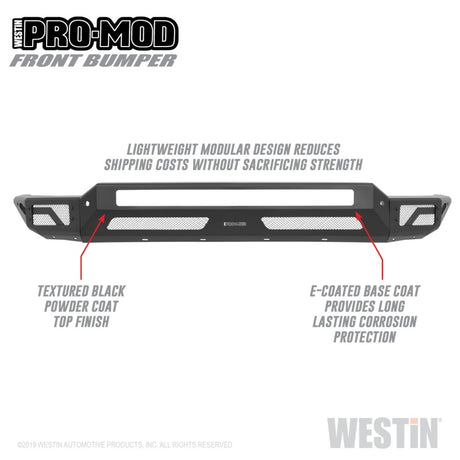 Pare-chocs avant Westin Pro-Mod pour Chevrolet Silverado 2500/3500 2020