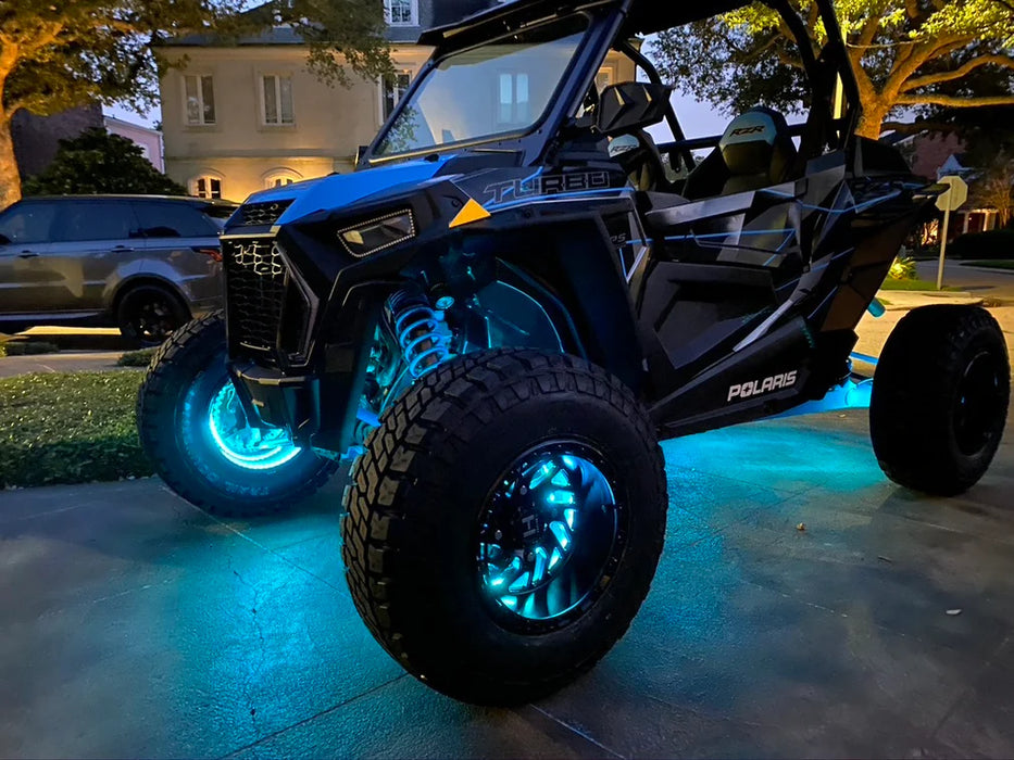 ANNEAUX DE ROUE ILLUMINÉS À LED ORACLE LIGHTING - VÉHICULES UTV, ATV ET SXS