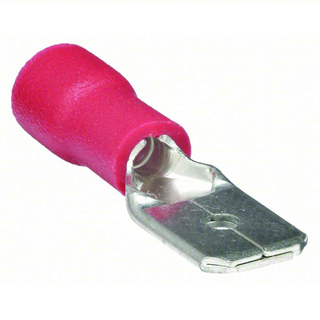 22-16 AWG 4.8MM (MALE) RED Spade Wire Connector TekShack