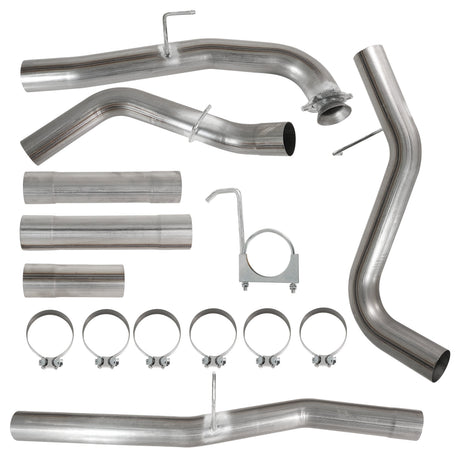 TruckTok 2017-2019 6.6L Duramax L5P 4" DPF Delete pipe & 3.5" Downpipe w/EGR Delete kit TruckTok