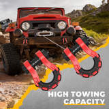 Trucktok 3/4" D-Ring Shackle 70,000 lbs Break Strength with Isolator (1 Pair ) TruckTok