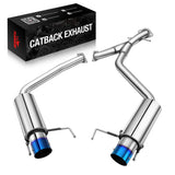Catback Exhaust System For 2006-2013 Lexus IS250 IS350 V6 Sedan w/ Burnt Tip Flashark