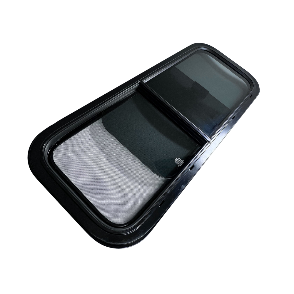 CRL Glass Slider Window w/ Clamp Ring (Driver Side) for Sprinter Van Wideout S&B